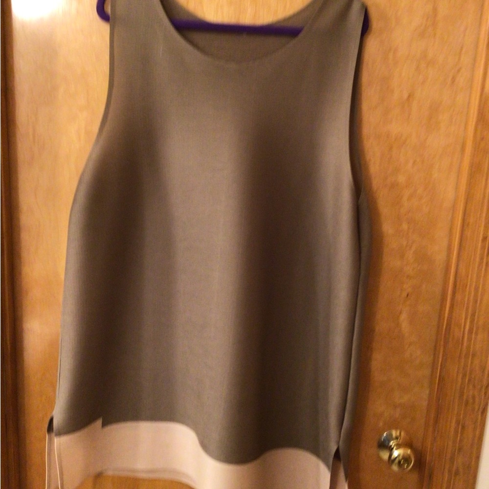 Sleeveless blouse.